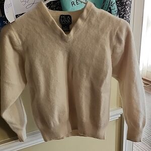 Cream V-Neck Sweater